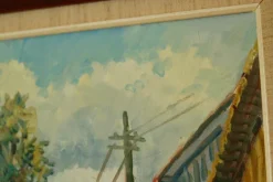 New Pamono Eric Lundberg, A Fine Morning, Oil on Canvas, Mid-20th Century, Framed