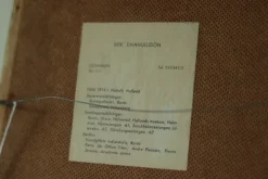 Pamono Erik Emanuelsson, Abstract Composition, Mid-20th Century, Oil on Panel, Framed