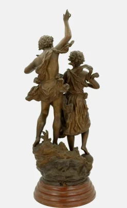 Outlet Pamono Ernest Rancoulet, Allegory of Progress, 1890s, Metal