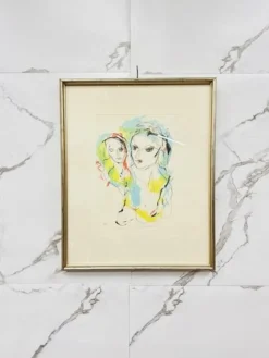 Pamono Ernesto Treccani, Mother and Son, 1970s, Lithograph