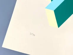Hot Pamono Ernst Helmstädter, Dual Object, 1981, Color Screen Print
