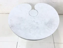 Discount Pamono Eros Side Table in White Marble by Angelo Mangiarotti, 1970s