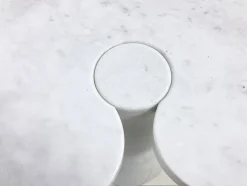 Discount Pamono Eros Side Table in White Marble by Angelo Mangiarotti, 1970s