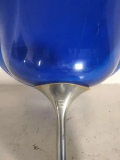 Pamono Eros Swivel Blue Chair by Philippe Starck for Kartell, 1990s><noscript><img width=