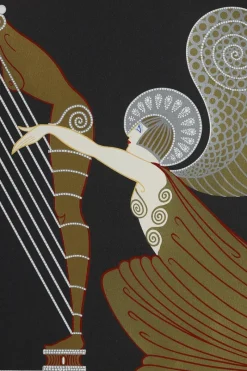 Pamono Erté, The Angel with the Harp, 1926, Color Lithograph><noscript><img width=