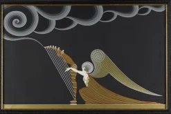 Pamono Erté, The Angel with the Harp, 1926, Color Lithograph><noscript><img width=