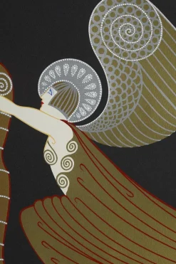 Pamono Erté, The Angel with the Harp, 1926, Color Lithograph><noscript><img width=