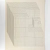 New Pamono Erwin Heerich, Large Constructive-Concrete Composition, 1950s, Screen Print