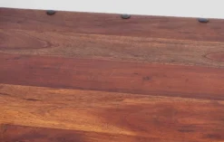 Pamono Ethnic Teak Coffee Table with Iron Fastenings, Northern India><noscript><img width=