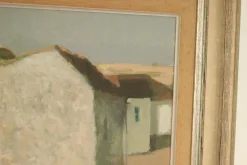 Pamono Evert Färhm, Houses, 1960s, Oil on Panel, Framed><noscript><img width=