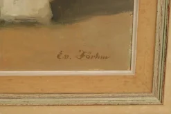 Pamono Evert Färhm, Houses, 1960s, Oil on Panel, Framed><noscript><img width=