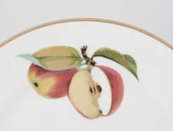 Pamono Evesham Porcelain Plates with Fruit Motifs from Royal Worcester, England, 1980s, Set of 9><noscript><img width=