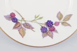 Pamono Evesham Porcelain Plates with Fruit Motifs from Royal Worcester, England, 1980s, Set of 9><noscript><img width=