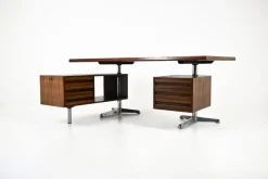 Pamono Executive Desk by Osvaldo Borsani for Tecno, 1960s><noscript><img width=