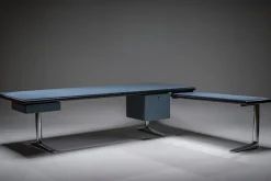 Hot Pamono Executive Writing Desk in Oak and Leather by Warren Platner for Knoll, 1960s