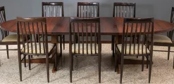 Pamono Extendable Dining Table by John Mortensen for Heltborg Møbler Denmark, 1960s, 1962><noscript><img width=
