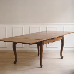 Pamono Extendable French Dining Table with Curved Legs, 1920s> Dining Tables & Sets