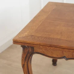 Pamono Extendable French Dining Table with Curved Legs, 1920s><noscript><img width=