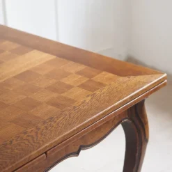 Pamono Extendable French Dining Table with Curved Legs, 1920s><noscript><img width=