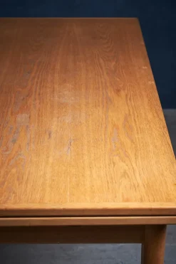 Pamono Extendable Oak Dining Table by N.O. Møller, 1960s><noscript><img width=