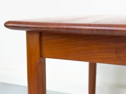 Pamono Extendable Teak Boat Shaped Dining Table, 1970s><noscript><img width=