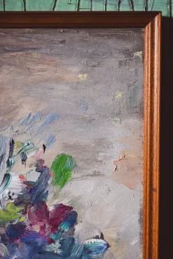 Pamono Ezio Pastorio, Roses, 1960s, Oil on Board><noscript><img width=
