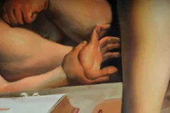 Outlet Pamono F. Mazzola alias Parmigianino, Amor Carving Bow, Oil on Canvas