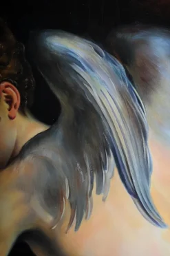 Outlet Pamono F. Mazzola alias Parmigianino, Amor Carving Bow, Oil on Canvas