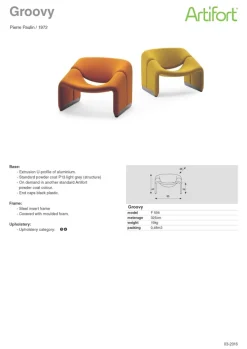 Pamono F598 Orange Groovy Chair by Pierre Paulin for Artifort><noscript><img width=