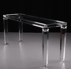 New Pamono Fabianart Acrylic Glass Console Tale, Italy, 1985