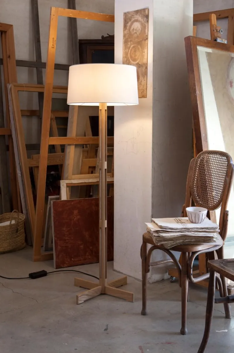 Best Pamono Fad Fija Floor Lamp by Miguel Milá