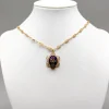 Pamono Fantasy Bracelet in Gold with Enamel Pendant> Bracelets