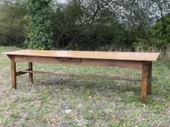 Best Pamono Farmhouse Table in Fir and Chestnut, Early 20th Century