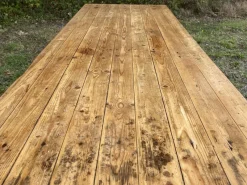 Best Pamono Farmhouse Table in Fir and Chestnut, Early 20th Century