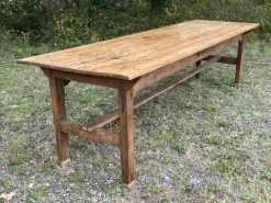 Best Pamono Farmhouse Table in Fir and Chestnut, Early 20th Century
