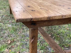 Best Pamono Farmhouse Table in Fir and Chestnut, Early 20th Century