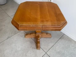 Pamono Farmhouse Wood Table Side><noscript><img width=
