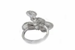 Pamono Fashion Ring in 18 Kt White Gold with Diamond> Rings