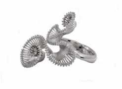 Pamono Fashion Ring in 18 Kt White Gold with Diamond><noscript><img width=