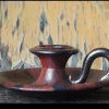 Pamono Fat Lava Majolica Candleholder from Karlsruhe, 1970s> Candleholders