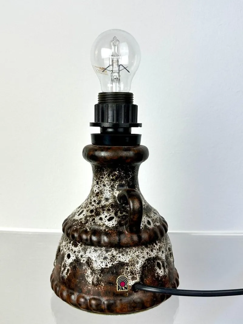 New Pamono Fat Lava Table Lamp Base by Pan Keramik, 1970s