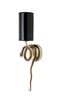 Outlet Pamono Fauna Snake Wall Light from Brass Brothers