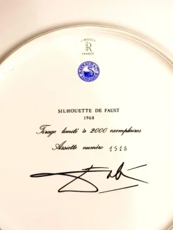 Online Pamono Faust - Limoges Porcelain Blue and Gold 1968