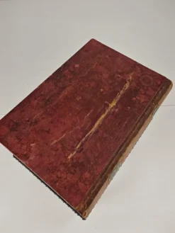 Pamono Faux Book Box on Painted Stand in Leather, 1830><noscript><img width=