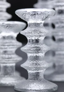 Hot Pamono Festivo Candleholders in Glass by Timo Sarpaneva for Iittala, 1960s, Set of 8