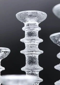 Hot Pamono Festivo Candleholders in Glass by Timo Sarpaneva for Iittala, 1960s, Set of 8