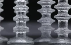 Hot Pamono Festivo Candleholders in Glass by Timo Sarpaneva for Iittala, 1960s, Set of 8