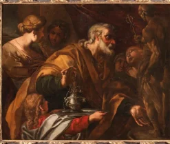 Pamono Filippo Abbiati, Figurative Scene, 1600s-1700s, Oil Painting
