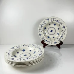 Pamono Finlandia Soup Plates by Myott, England, 1980, Set of 6><noscript><img width=