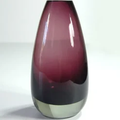 Pamono Finnish Glass Vase by Tamara Aladin for Riihimaki / Riihimaen Lasi Oy, 1960s> Vases
